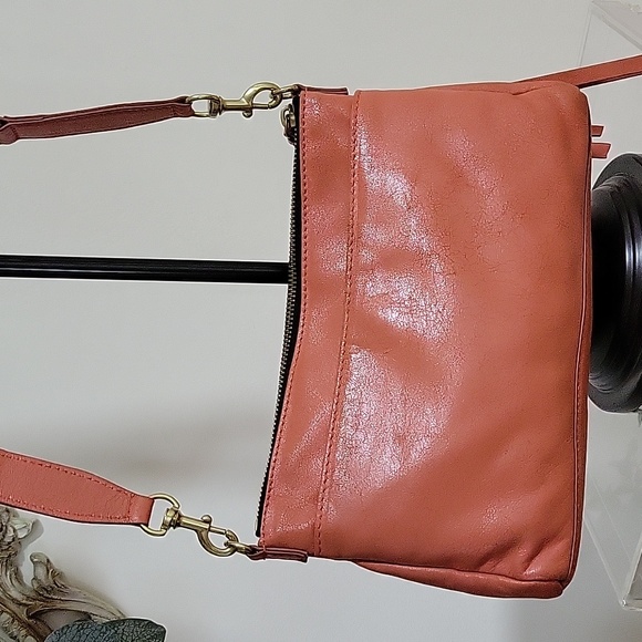Lucky Brand Orange Koda Leather crossbody bag😍🥰 - Picture 6 of 15
